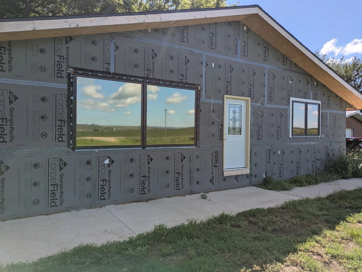 New home in Merrill, Iowa with LLumar Vista VE35 Low-E window film on the windows